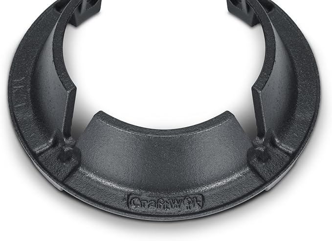 Craft Wok 4-Claw Cross Shape Cast Iron Wok Stand Heavy Ring Rack for Round Bottom Woks / 732W10C-4CLAW