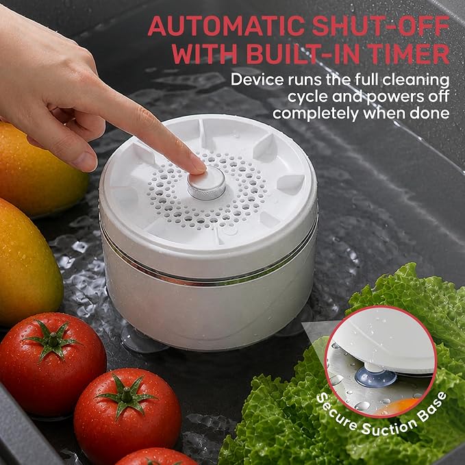 Fruit and Vegetable Washing Machine – Automatic Produce Cleaner and Fruit and Veggie Purifier