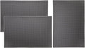 Tebery 3 Pack Rubber Bar Mat 18 x 12, Thick Durable and Stylish Bar Service Spill Mat, Non Slip Non-Toxic Grey Service Mat for Coffee, Bars, Restaurants Counter Top