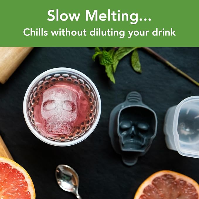 Tovolo, Set Ice Molds Skull, 2 Count