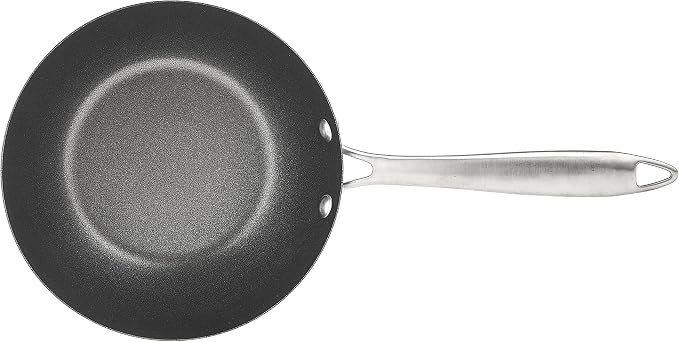 Nordic Ware Superior Steel Spun Wok, 8.5 -Inch,16400,Black