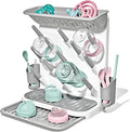 OXO Tot Expandable Baby Bottle Drying Rack, Space-Saving | Expandable Drying Rack For Baby Bottles, Saves Counter Space, Fits Newborn And Breastfeeding Accessories, Drip Tray Included