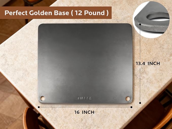 Pizza steel Sheets for oven - Metal baking steels sheets for oven - Pizza steels 16x13.4 inches - Steel stone for oveens - Baking's pro pizzaa - Baking's stone