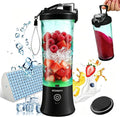 Portable Blender for Smoothies, Freshly Squeezed Juices, Milk shakes and Baby food, 20 oz BPA Free, Suitable for Outdoor Sports, Family, Travel. （Black）