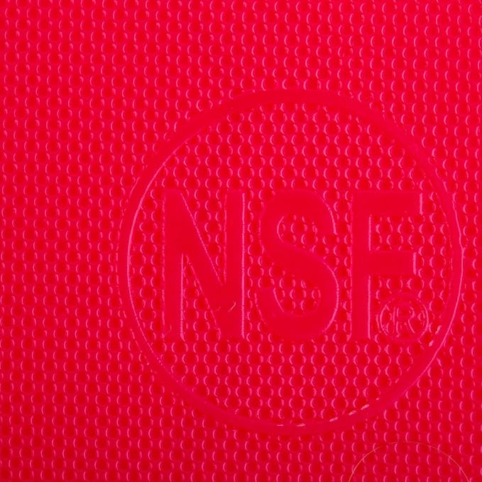 Thirteen Chefs Large Red Cutting Board - 18 x 12 Inch for Meat, Professional 1/2" Thick HDPE Plastic for Restaurants, Dishwasher Safe and NSF Stamped