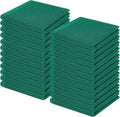 Homaxy 100% Cotton Waffle Weave Kitchen Dish Cloths 24-Pack, Dark Green | 12 x 12 Inches, Ultra Soft Absorbent Dish Towels, Quick Drying Dish Rags with Hanging Loop