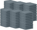 Avalon Towels Bar Towels (Pack of 60) Size 14x17 Inches – 100% Cotton, Absorbent and Reusable Cleaning Rags, Multipurpose Cleaning Towels, Terry Cloth Rags, Durable Shop Rags (Grey)