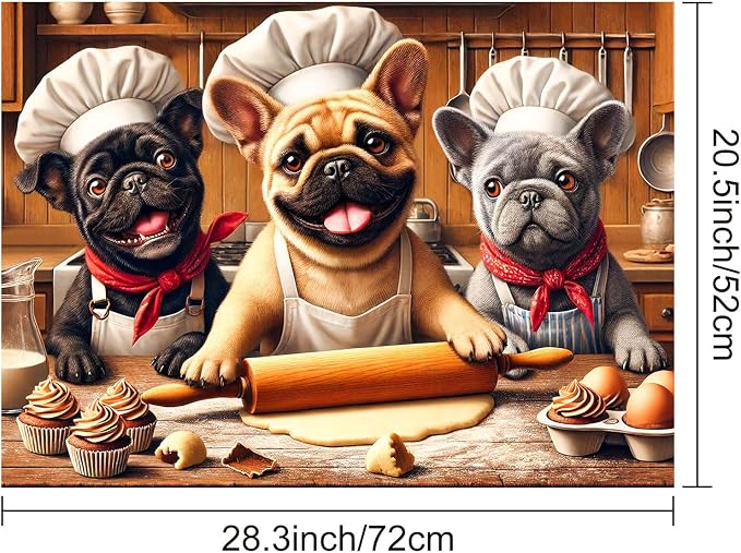 HOMETITUTE Chef Dog Stove Top Cover 28x20 Diatomite Heat Resistant Mat