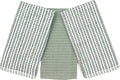 Sage Green Kitchen Dish Towels- Set of 3 100% Cotton Soft Cleaning Drying Absorbent Textured Terry Loop- Oversized 28" x 18" Multipurpose Towels for Everyday Use