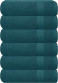 GLAMBURG Ultra Soft 6-Piece Hand Towel Set 16x28-100% Ringspun Cotton - Durable & Highly Absorbent Hand Towels - Ideal for use in Bathroom, Kitchen, Gym, Spa & General Cleaning - Teal