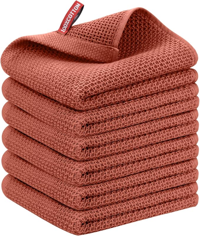 Nialnant Kitchen Hand Towels, 13 x 28 Inches, 100% Cotton | Dish Towel for Home, Soft Dish Cloth for Kitchen, Super Absorbent Tea and Bar Towels