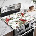Red Cardinal Stove Top Covers for Electric Stove, Berry Bird Electric Gas Stove Pad Heat Resistant Range Cooktop Protector for Home Decor Kitchen 28"x20"