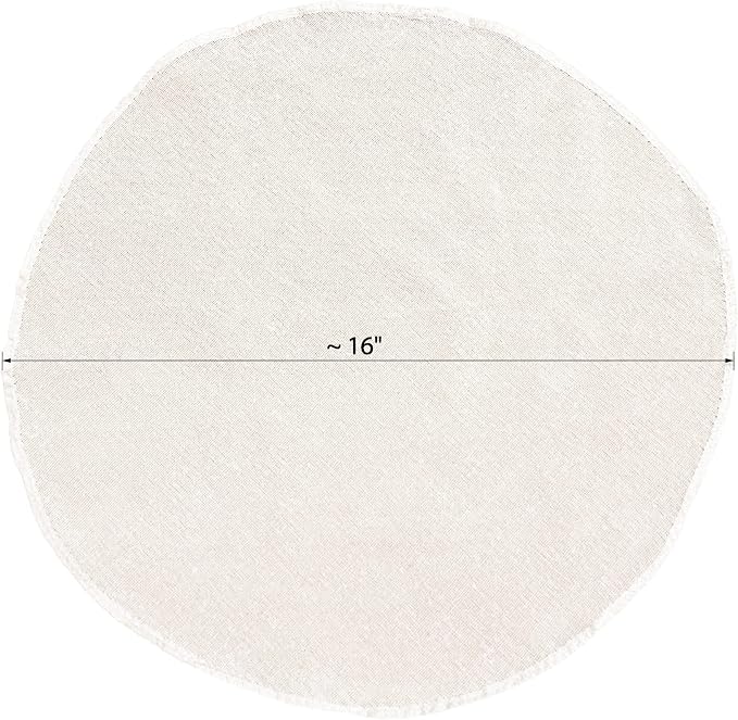 Traditional THAI Sticky Rice 16 Inch Round 6 Pack Reusable Cheesecloth, Grade 90 Triple Stitched Hem, Chef Quality, 100% Unbleached Cotton Fabric for Straining and Cooking