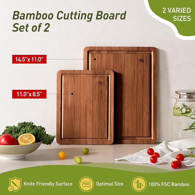 Bamboo Cutting Board Set Non Slip Feet Over Sink Gifts Best Mama Mommy Bonus Busy Mom Ever Christmas Xmas Birthday Law Step Stepmom Stepmother Who Have Everything