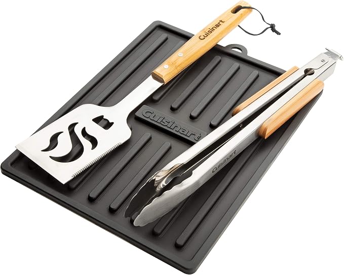 Cuisinart CTM-820 Silicone Grill Tool Mat, 11" x 14", Black