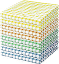 Nialnant 8 Pcs Dish Cloths for Washing Dishes | 100% Cotton Kitchen Towels Soft Absorbent Quick Drying Dish Rags for Kitchen, Reusable Cleaning Rags - 11 x 11In