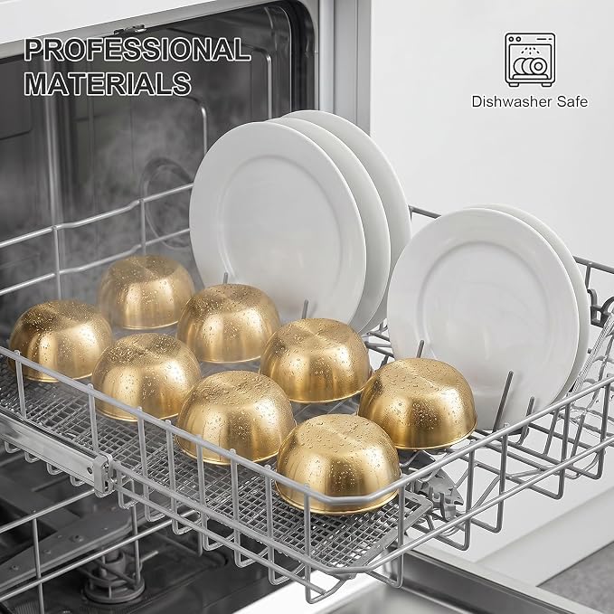 tifanso 8PCS Small Stainless Steel Dipping Bowls for Sauce & Condiments | 3.5oz, For Soy Sauce Ketchup Seasoning & Appetizers, Perfect for BBQ Party Camping & Charcuterie, Easy to Clean, Gold