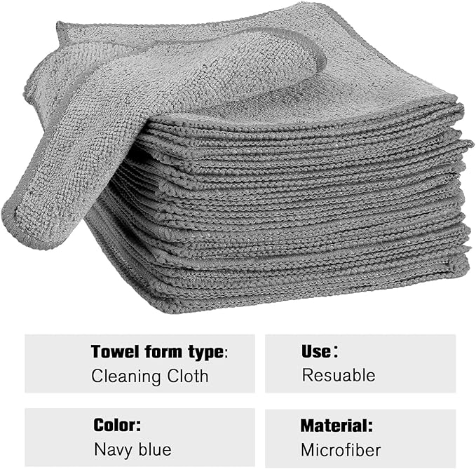 30 Pcs Dry Erase Cloth,6 X 6 Inch,Gray | Cleaning Rags Reasonable Whiteboard Cloth Kitchen Towels Microfiber Towels Cars Wash