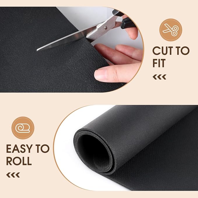 Coffee Mat Super Absorbent Dish Drying Mat Coffee Bar Mat 12"x 19", Black | Match with Coffee Machine Accessories Large Drying Mats for Kitchen Counter