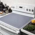 Stove Top Covers for Electric Stove - 28" x 20" Thickened Stove Cover, Heat Resistant Silicone Stove Top Protector, XL Dish Drying Mat for Kitchen, Ceramic Range & Glass Cooktop Protector Mat, Grey