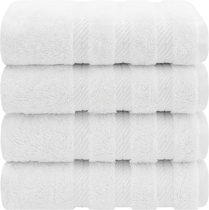 American Soft Linen 100% Cotton Luxury Turkish Towels, 4 PC Hand Towel Set | Soft Absorbent Quick Dry OEKO Tex Standard 100 Certificated Durable Machine Washable Premium Hotel Quality