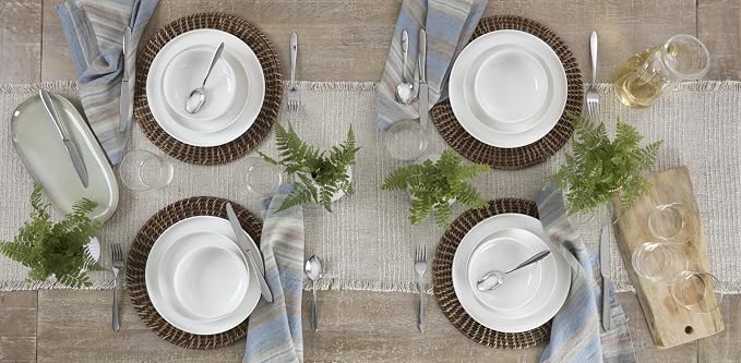 Oneida Mooncrest Satin 20-Piece 18/0 Silverware Set for 4, Flatware | satin finish, dishwasher safe | includes knives, forks, and spoons | heavy duty, cutlery set for kitchen and dining, utensils
