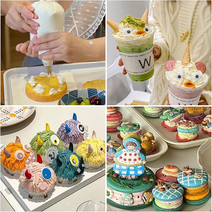 24 Inch Disposable Piping Bags, 100 PCS Large Icing Bags | Large Tipless Pastry Bags with Thickened, Non-slip, Anti-burst Design for Royal Icing, Cake Decorating and Baking.