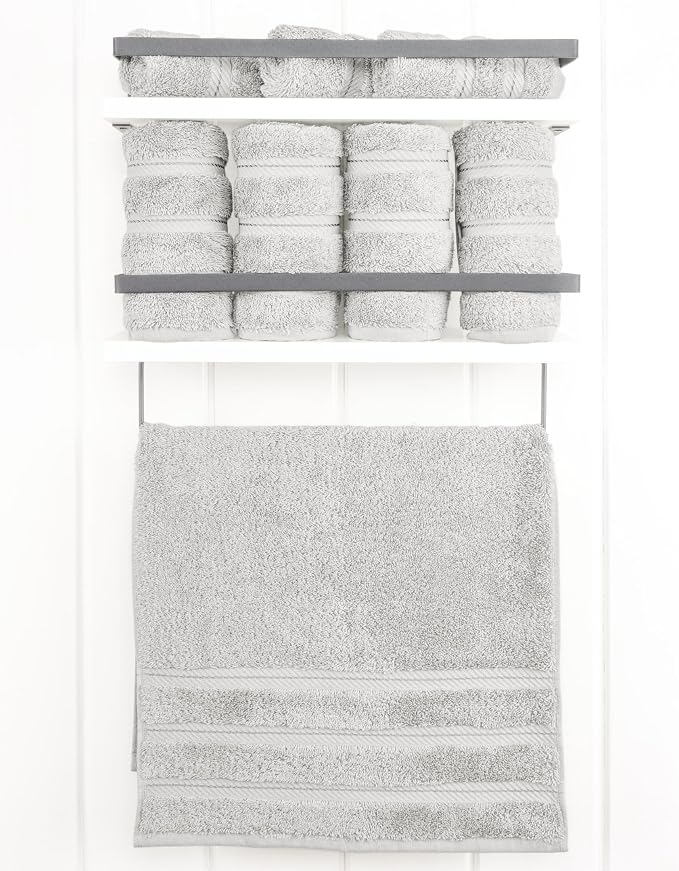 American Soft Linen 100% Cotton Luxury Turkish Towels, 4 PC Hand Towel Set | Soft Absorbent Quick Dry OEKO Tex Standard 100 Certificated Durable Machine Washable Premium Hotel Quality