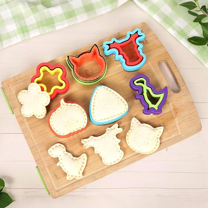 laxizar 18 Pcs Sandwich Cutters Cookie Cutters Uncrustable Bread Maker