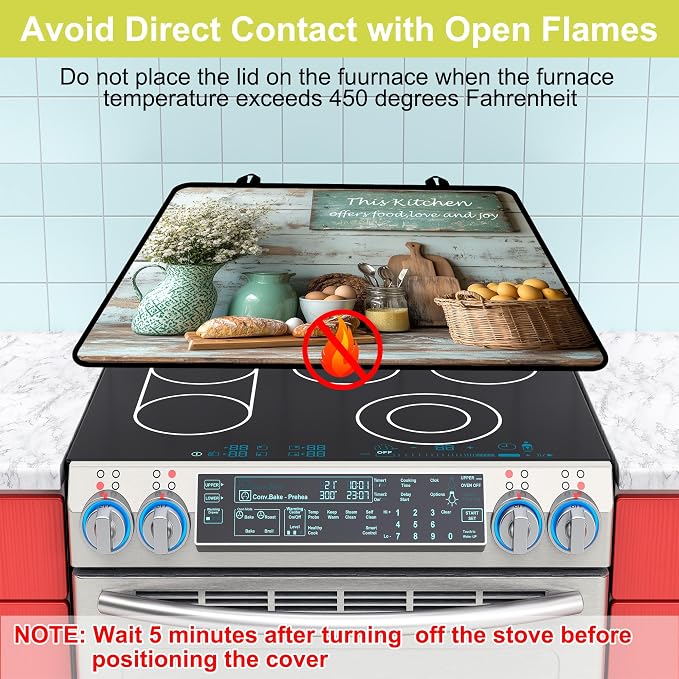 Stove Top Covers for Electric Stove, Glass Stove top Cover 28"x 20"