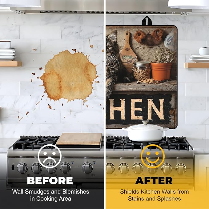 NYZE Stove Top Cover for Electric/Glass Stove, Flat Top Cooktop Protector, Electric Cooktop Cover, Extra Counter Space for Kitchen (KITCHEN Cat)