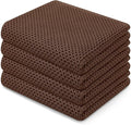 Homaxy 100% Cotton Waffle Weave Kitchen Dish Towels 4-Pack, Coffee | 13 x 28 Inches, Ultra Soft Absorbent Dish Towels, Quick Drying Cleaning Towels