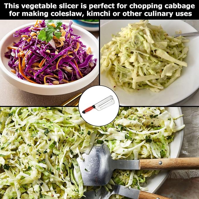 Cabbage Shredder,Stainless Steel Shredder Knife,Lettuce,Lettuce Knife,Cabbage For Coleslaw,Japanese,Cole Slaw For Coleslaw Sauerkraut Cabbagess Slicer Cutter