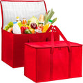 Carrywell (Not Made In China) Insulated Food Delivery and Catering Bags, XXXL Pizza Delivery and Reusable Warming Bag, Thermal Insulation Tote for Hot and Cold Food, Doordash