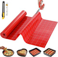 GTJ Silicone Baking Mat Roll, Reusable Baking Sheet Liners, 16 in x 6 ft | Free Cut to Size, Food-Grade, Non-Stick, Non-Slip, For Dough, Pastry, Air Fryer, Freeze Dryer, Oven Pan, Kitchen Counter