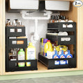 Under Sink Organizer,3-Tier Heavy Duty Pull out Cabinet Organizer Shelf | Height Adjustable,Thickened Metal,Slide out Storage Drawer Rack for Kitchen Bathroom Pantry Laundry Home Organization
