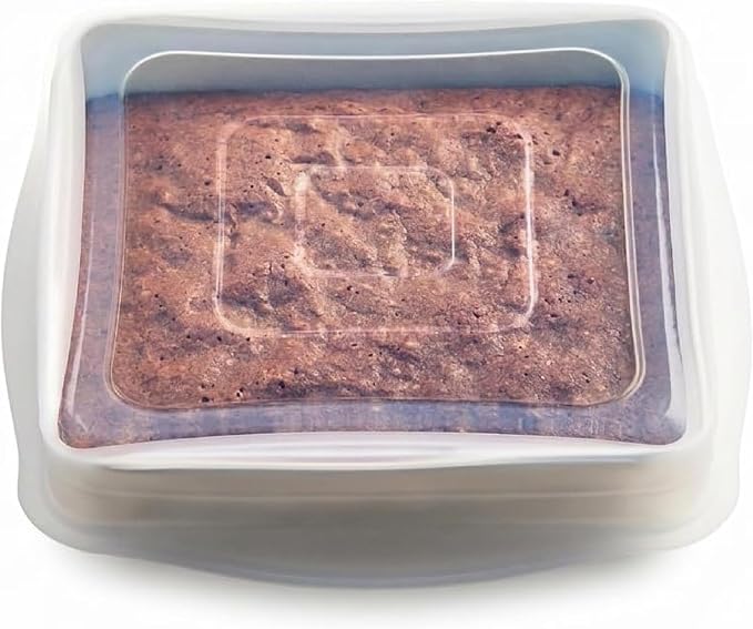 Stasher Reusable Silicone Square Stretch Lid, Food Cover for 8x8 inch Pans | Food-Safe Silicone, Eco-Friendly, Microwave, Oven, Dishwasher Safe, for Sheet Pans and Baking Dishes, Replacement Lid
