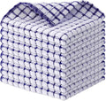 Kitinjoy Cotton 8 Pack Terry Kitchen Dish Cloths, Blue | 12 x 12 Inches Super Soft and Absorbent Dish Rags, Quick Drying Dish towels for Washing Dishes