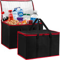 Carrywell (Not Made In China) Insulated Food Delivery Bags, XXXL Pizza Delivery and Reusable Warming Bag For Catering, Thermal Insulation Tote for Hot and Cold Food, Doordash