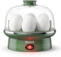 Macook Electric Egg Cooker for Easter, 7 Egg Capacity with Auto Shut-Off, Spring Green Hard Boiled Egg Maker, Ideal Easter Gift for Egg Decorating, Includes Measuring Cup