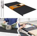 Extra Large Silicone Mats for Crafts with "Edge Protection" – Silicone Table Mat – Multipurpose Heat Resistant Silicone Mat – No Folds or Wrinkles – 1.4mm Thick, 36"x24", Black