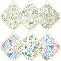 6 Pack Pot Holders 100% Cotton Heat Resistant Potholder, Machine Washable Pot Holder, Hot Pads, Table Pads for Cooking Baking (N)