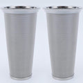 Fermus Set of 2 Cold Brew Coffee Filter for 32oz / 1Quart Wide Mouth Mason Jar Infuser 304 Stainless Steel Strainer with Seal Ring Design for Grounds Tea Fruit Coffee Filter