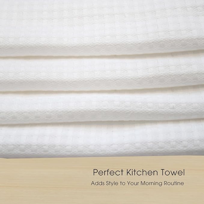Urban Villa Kitchen Towels Cotton Dish Towels 20”x30” (Set of 6)Red/Grn/Wht