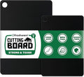 Freshware Wood Cutting Boards for Kitchen, Dishwasher Safe, Medium 12" x 9" and Large, 15" x 11.25", Set of 2, Black