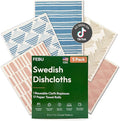 Swedish Dishcloths for Kitchen, 5 Pack, Sunset | Reusable Paper Towels Washable, Swedish Dish Towels, Non-Scratch Cellulose Sponge Cloths, No Odor, Biodegradeable