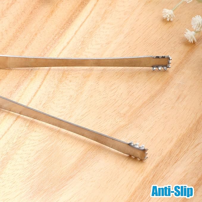 Egg Chalaza Removal Tongs, Toothed Design Eggshell Fragment Membrane Remover Tong Stainless Steel Multipurpose Egg Chalazae Tool Essential Kitchen Tool for Cooking Food Cake Bakers Pastry Chefs