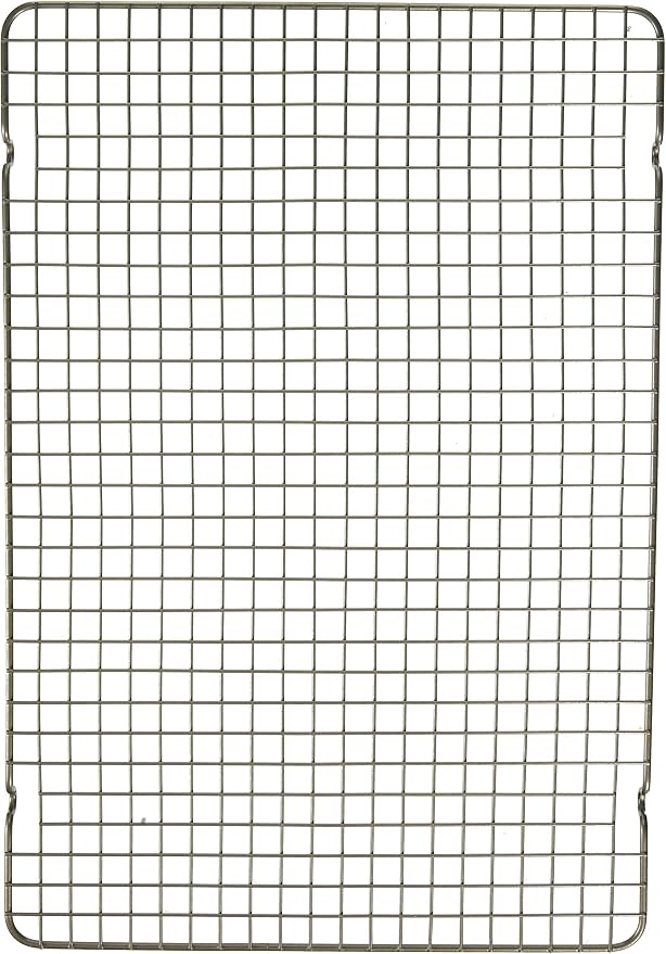 Nordic Ware 43343 Oven Safe Nonstick Baking & Cooling Grid (1/2 Sheet), One Size, Steel | Oven Safe Nonstick Crisping and Cooling Half Sheet Rack