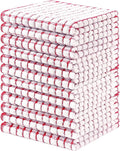 Homaxy 12 Pack Terry Kitchen Dish Cloths, 12"x12", Red | Super Soft and Absorbent Dish Rags, Quick Drying Reusable Dish Towels for Washing Dishes