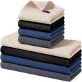 Homaxy 8 Pack 100% Cotton Kitchen Towels and Dishcloths Set, Multicolor | 12 x 12 Inches and 13 x 28 Inches Kitchen Towels Set, Ultra Soft Absorbent Dish Cloths for Washing Dishes